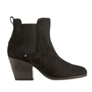 Rag & Bone Devon Black Suede Booties 37.5 size 7.5